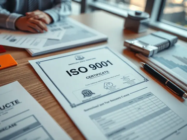 ISO 9001认证证书与质量检查表